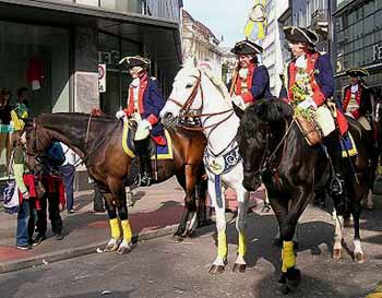 Annual guild procession in Zurich, Swizterland